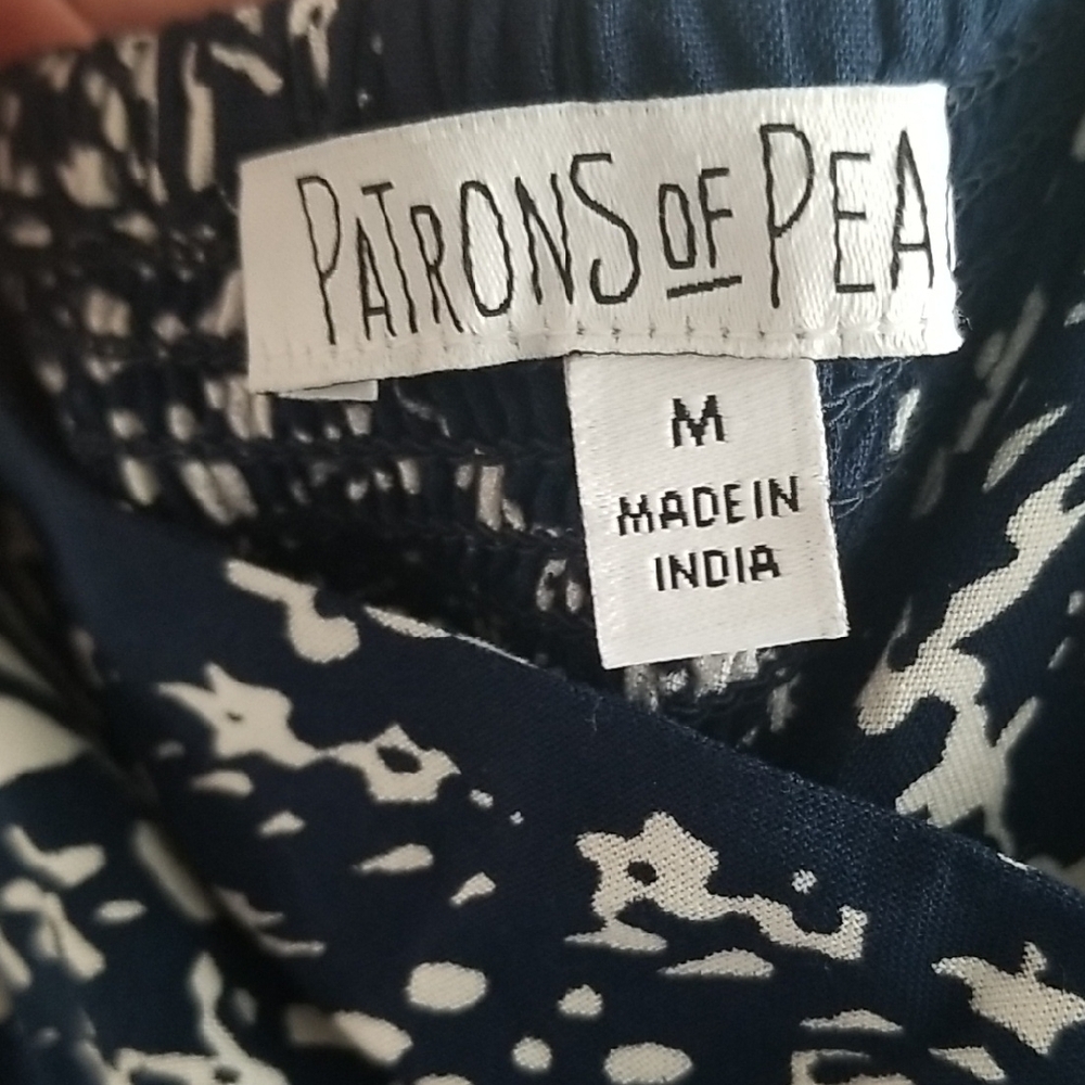 Patrons Of Peace Blue Sleeveless Spaghetti Strap Maxi Sundress - Picture 3 of 5